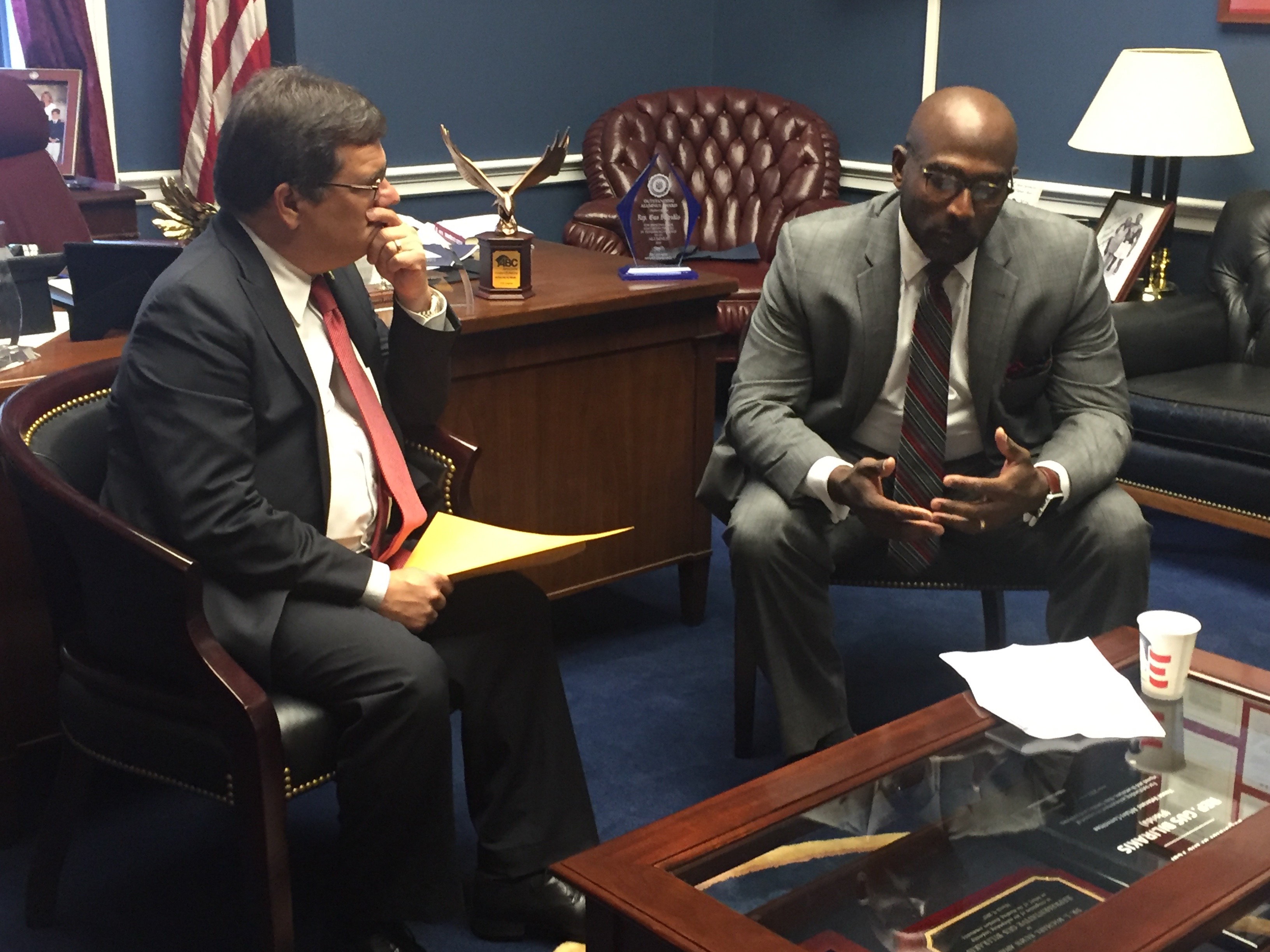 Rep. Bilirakis with a CSX official